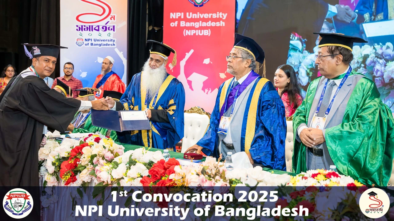 NPI University of Bangladesh 1st Convocation 2025 26